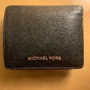 Michael Kors Black Women’s Bifold Leather Wallet